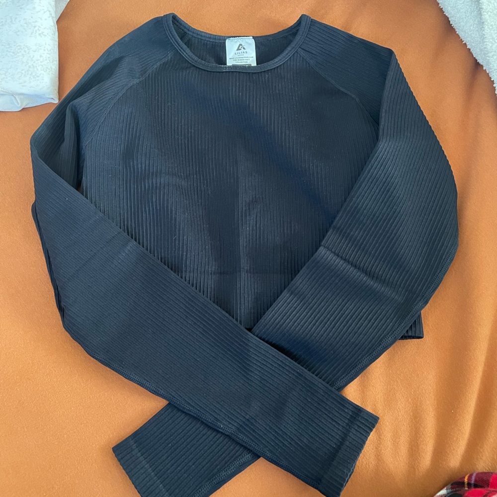 Lilias Active Ribbed Seamless Crop Top